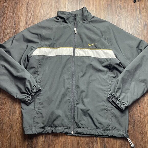 Vintage Nike 2PC Tracksuit Set Men’s XL Black Long Sleeves Full Zip Y2K - Picture 2 of 10